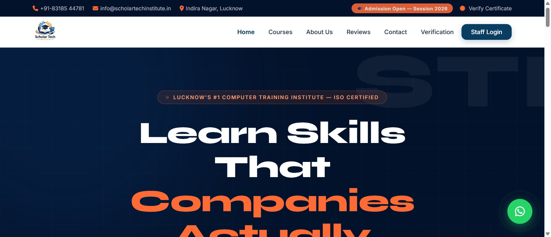 STI Scholar Tech Institute Computer Center Website by Aero Tech